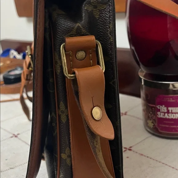 Louis Vuitton crossbody Cartouchière   1989 beautiful condition painted vachetta - Picture 4 of 16